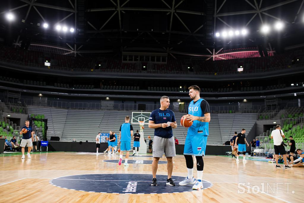 slovenska košarkarska reprezentanca trening