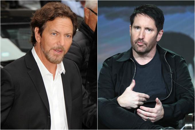 Rokerski duo - Eddie Vedder (Pearl Jam) in Trent Reznor (Nine Inch Nails) | Foto: Getty Images