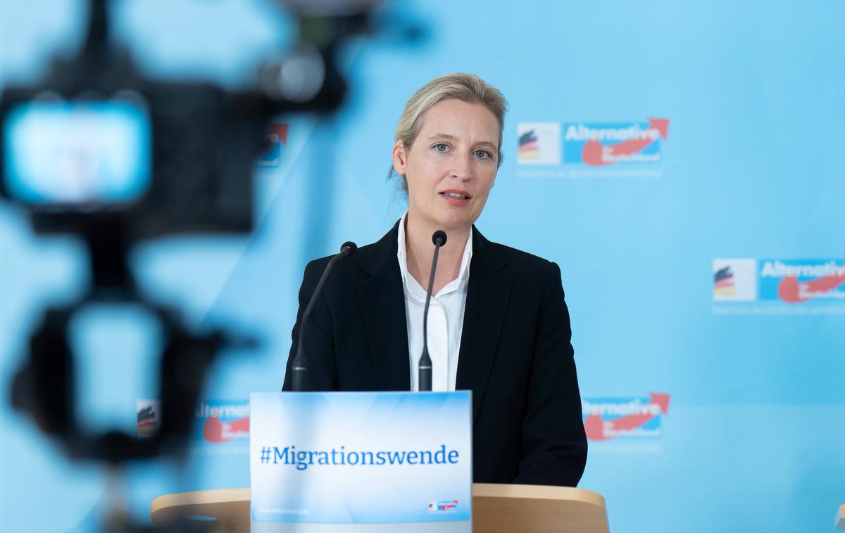 Alice Weidel, kandidatka za kanclerko skrajno desne Alternative za Nemčijo | Alice Weidel uvrščajo v zmernejšo konservativno frakcijo znotraj AfD.  | Foto Guliverimage