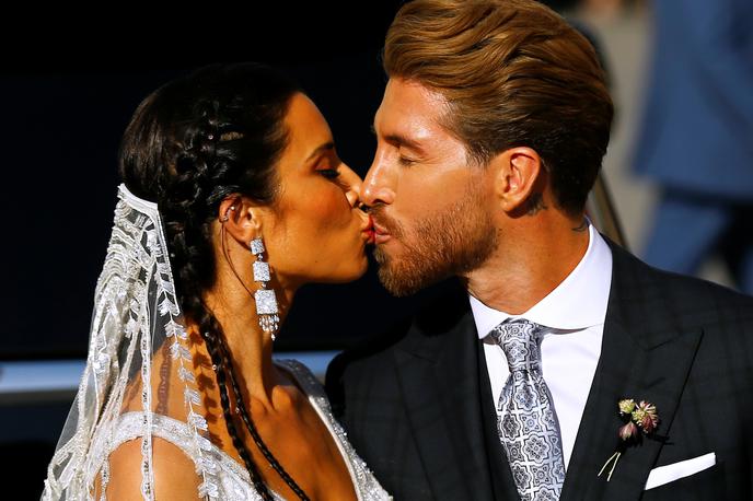 Sergio Ramos, Pilar Rubio | Sergio Ramos in Pilar Rubio sta se lani poročila.  | Foto Reuters