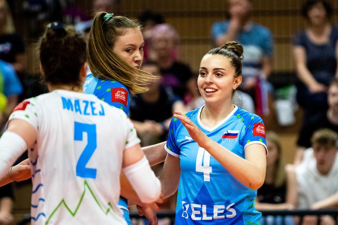 slovenska ženska odbojkarska reprezentanca, odbojkarska reprezentanca | Slovenke so zabeležile še eno gladko zmago. | Foto Matic Klanšek Velej/Sportida