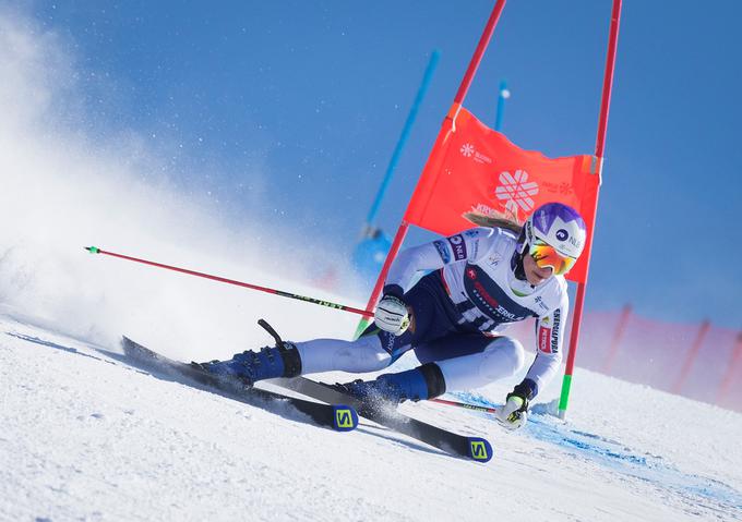 Zadnja tekma v sezoni: veleslalom evropskega pokala na Krvavcu (drugo mesto). | Foto: Sportida