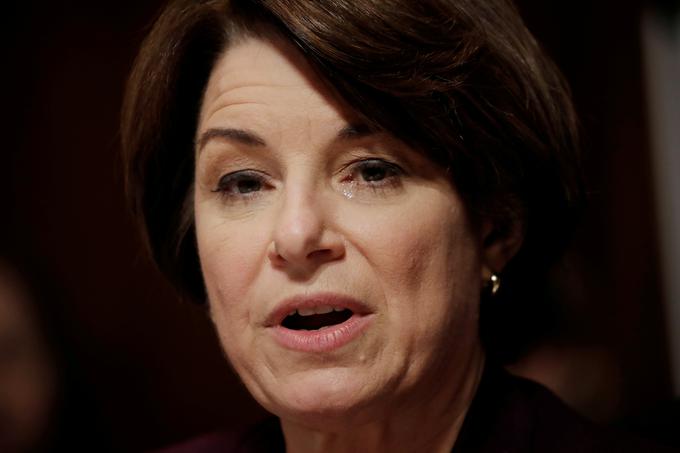 Svojo kandidaturo za predsednico ZDA naj bi danes po napovedih napovedala tudi demokratska senatorka slovenskega rodu Amy Klobuchar. | Foto: Reuters