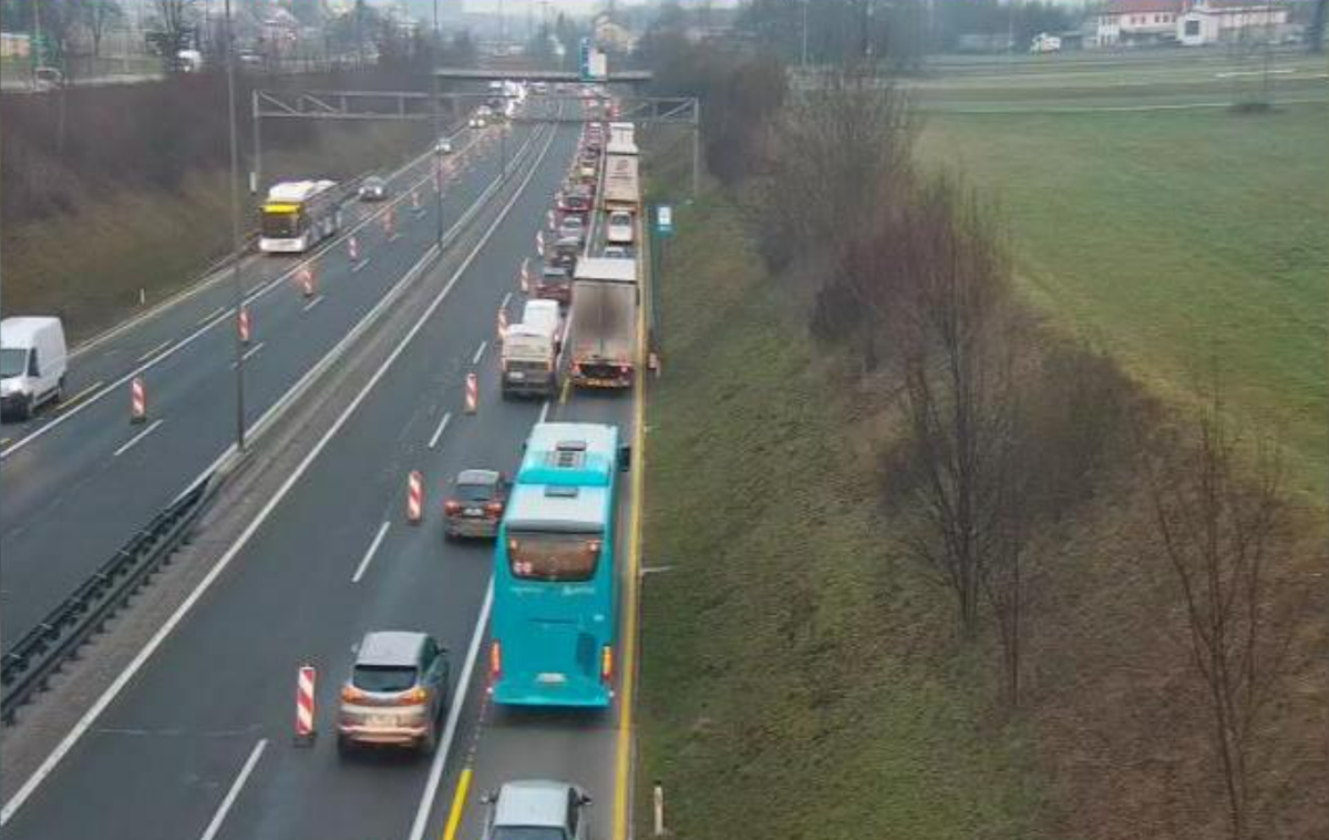 Severna obvoznica | Po 14. maju bo sledila popolna zapora smernega vozišča.  | Foto DARS/zajem zaslona