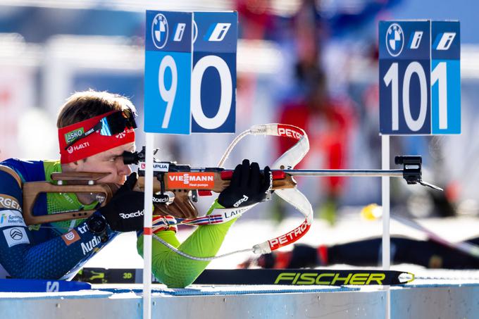 Mlada slovenska biatlonca Alex Cisar (na sliki) in Anton Vidmar sta danes streljala odlično. | Foto: Guliverimage/Vladimir Fedorenko