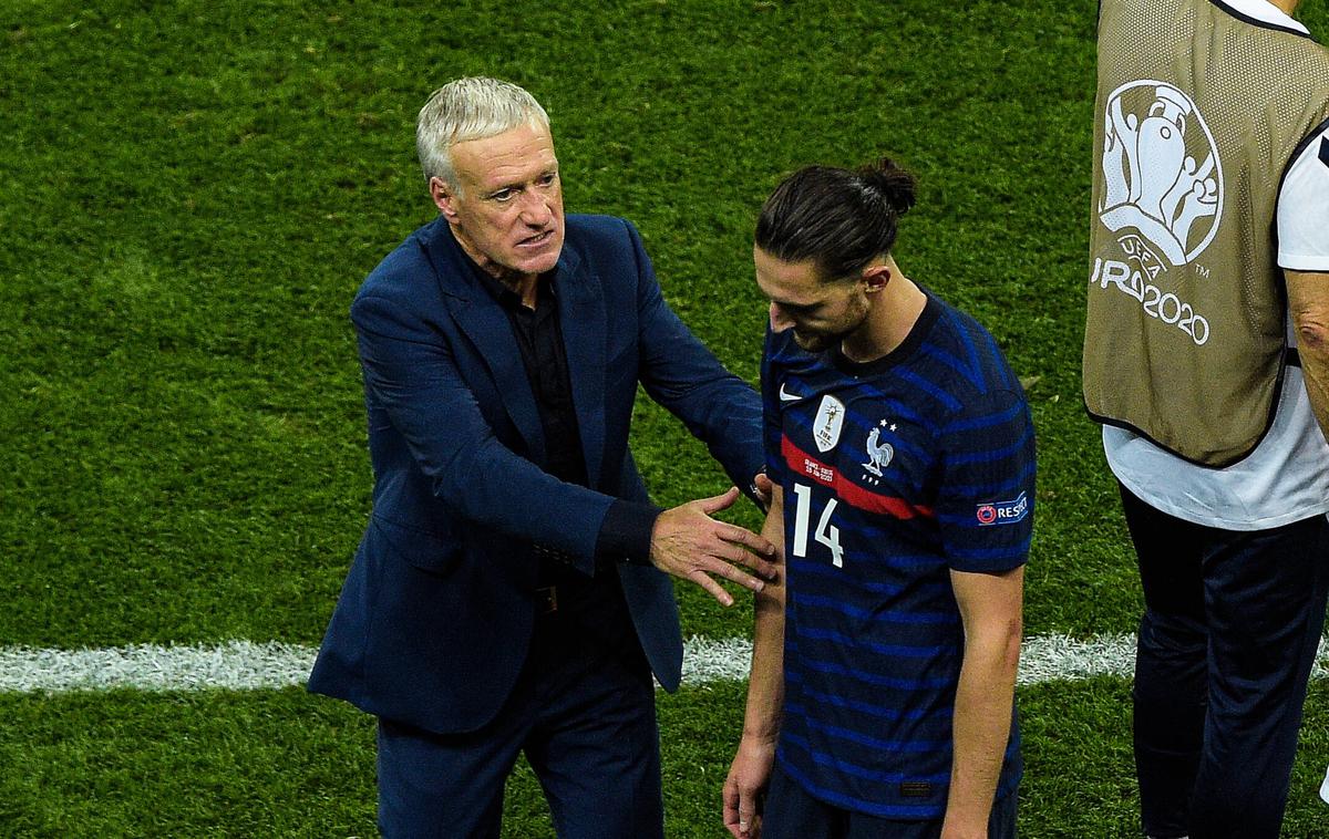 Adrien Rabiot, Didier Deschamps | Didier Deschamps je po tekmi miril Adriena Rabiota. | Foto Guliverimage