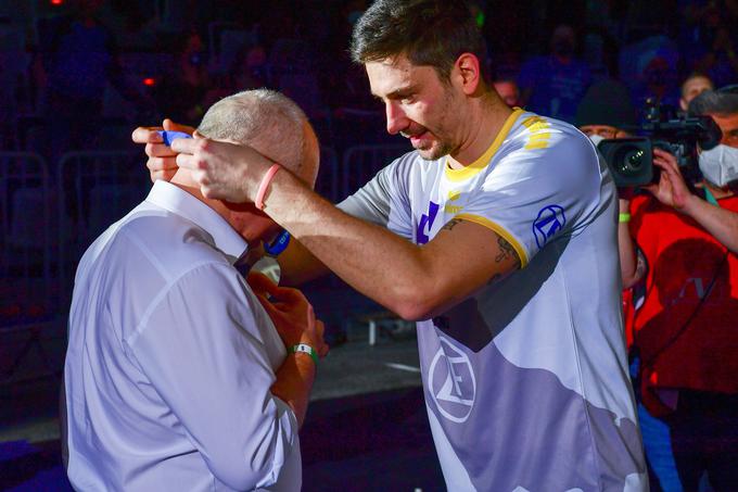 Dejan Vinčić v družbi Marka Lebedewa, ki je februarja postal novi selektor slovenske odbojkarske reprezentance. | Foto: Guliverimage/Vladimir Fedorenko