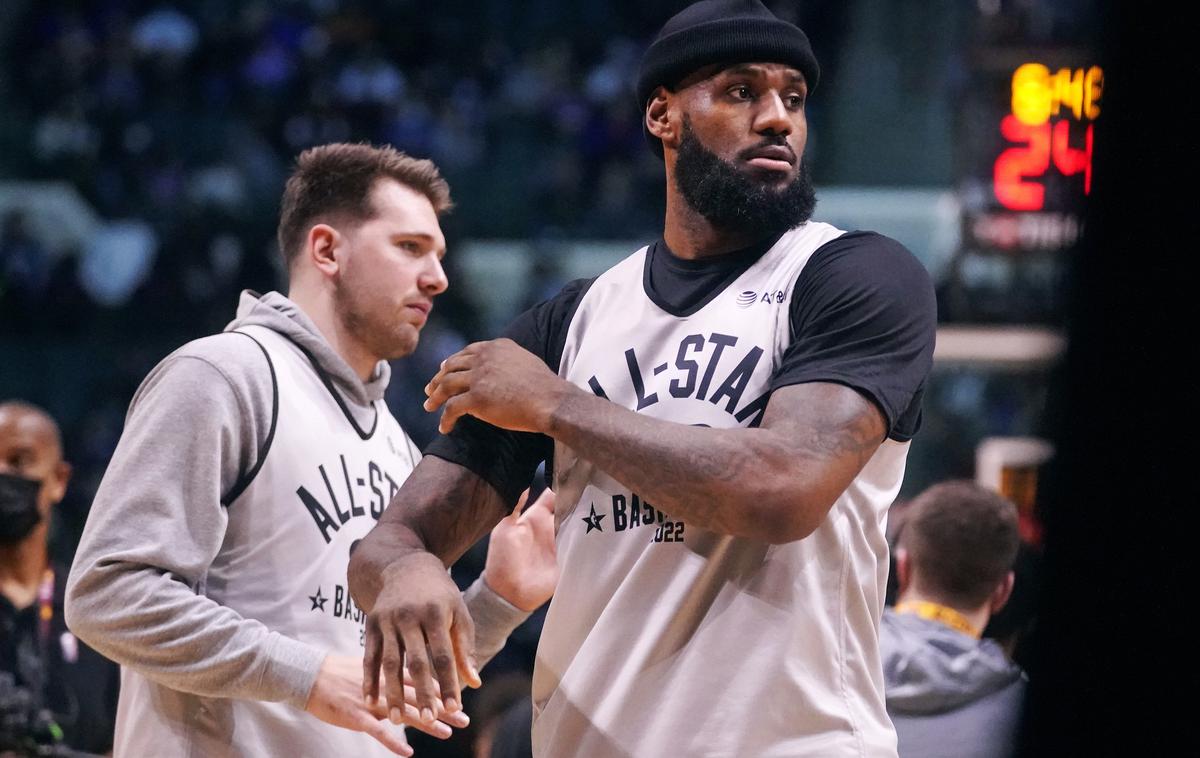 LeBron James Luka Dončić | Bosta LeBron James in Luka Dončić znova sodelovala v začetni peterki?  | Foto Guliverimage