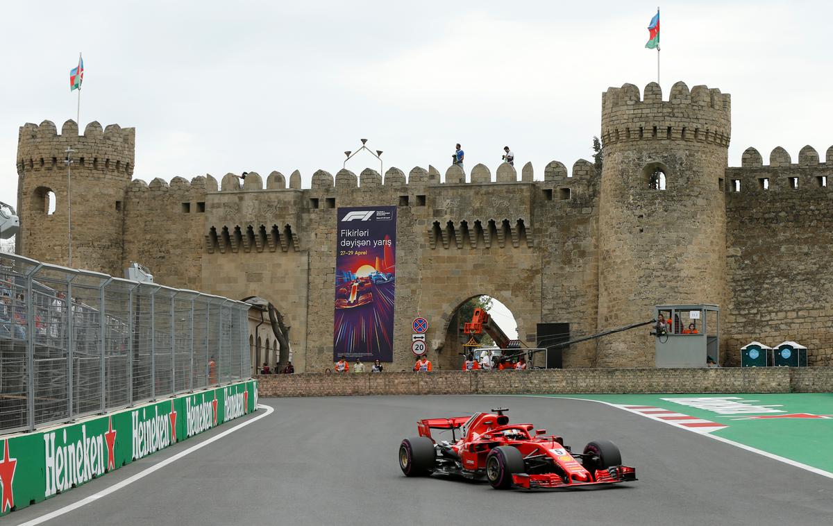 Sebastian Vettel Azerbajdzan | Foto Reuters