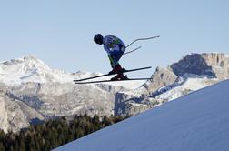 V osrčju Dolomitov slovenskim smukačem ne kaže tako dobro