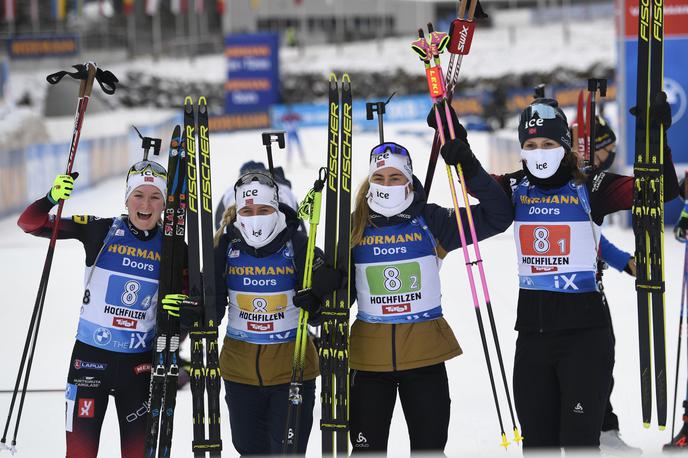 Norveška biatlon štafeta | Zmage so se veselile Norvežanke. | Foto Gulliver/Getty Images