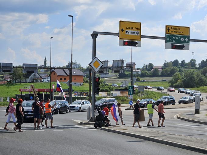 Protestni shod Šentilj | Foto: STA