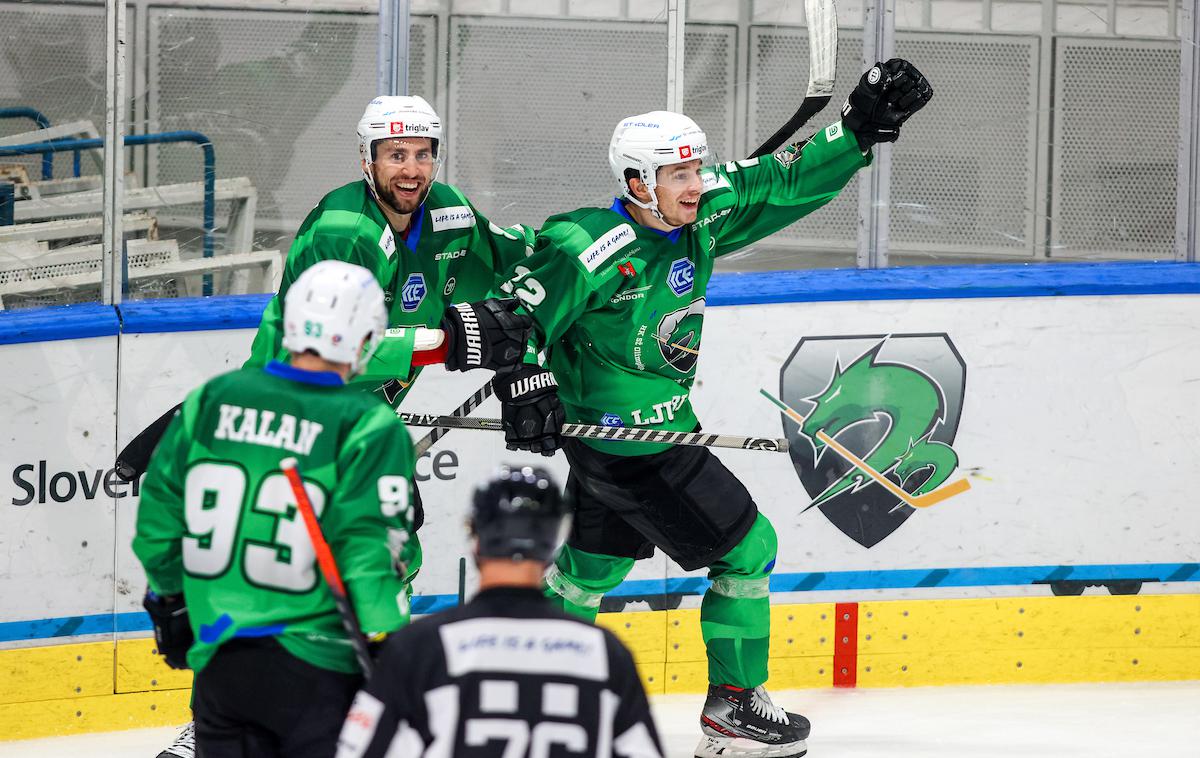 HK Olimpija Graz 99ers ICEHL | Hokejisti Olimpije so ob domačem debiju v ICEHL s 5:2 premagali Gradec. | Foto Morgan Kristan/Sportida