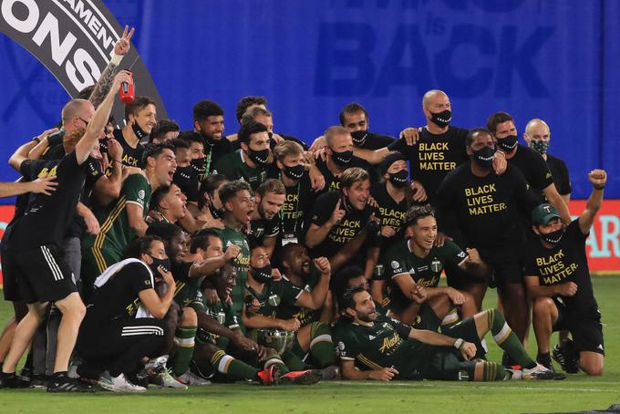 Portland Timbers so se avgusta veselili prve lovorike. V končnici ligi MLS se bodo najprej pomerili z Dallasom. | Foto: Guliverimage/Getty Images