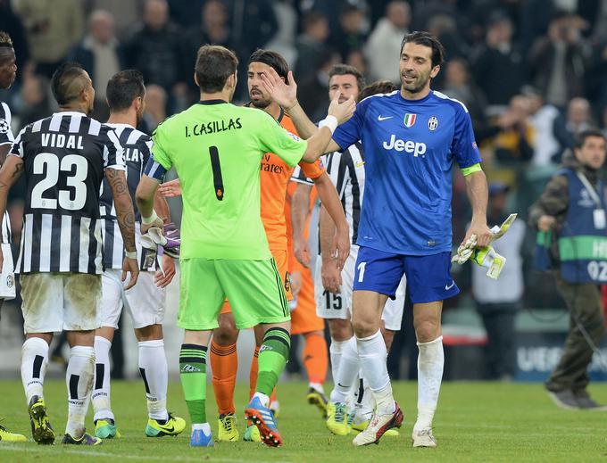 Gianluigi Buffon in Iker Casillas sta stara znanca lige prvakov. Največkrat sta se pomerila na tekmah Juventusa in Reala. | Foto: Guliverimage/Getty Images