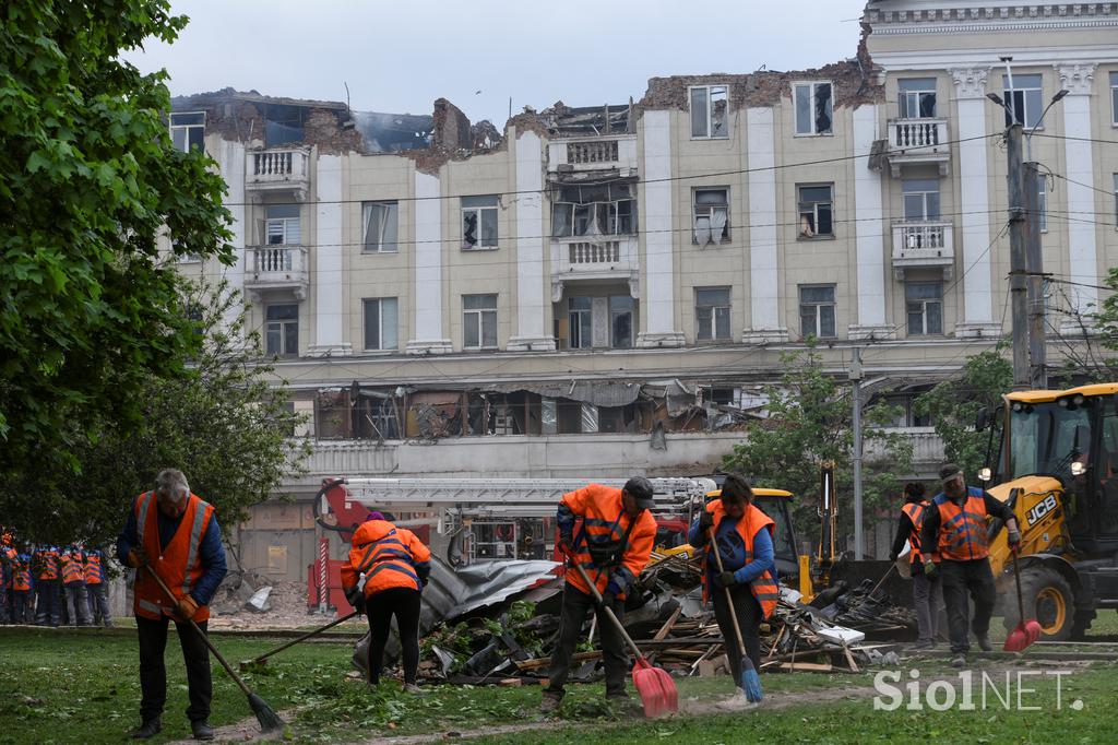 Posledice ruskega napada na regijo Dnipropetrovsk