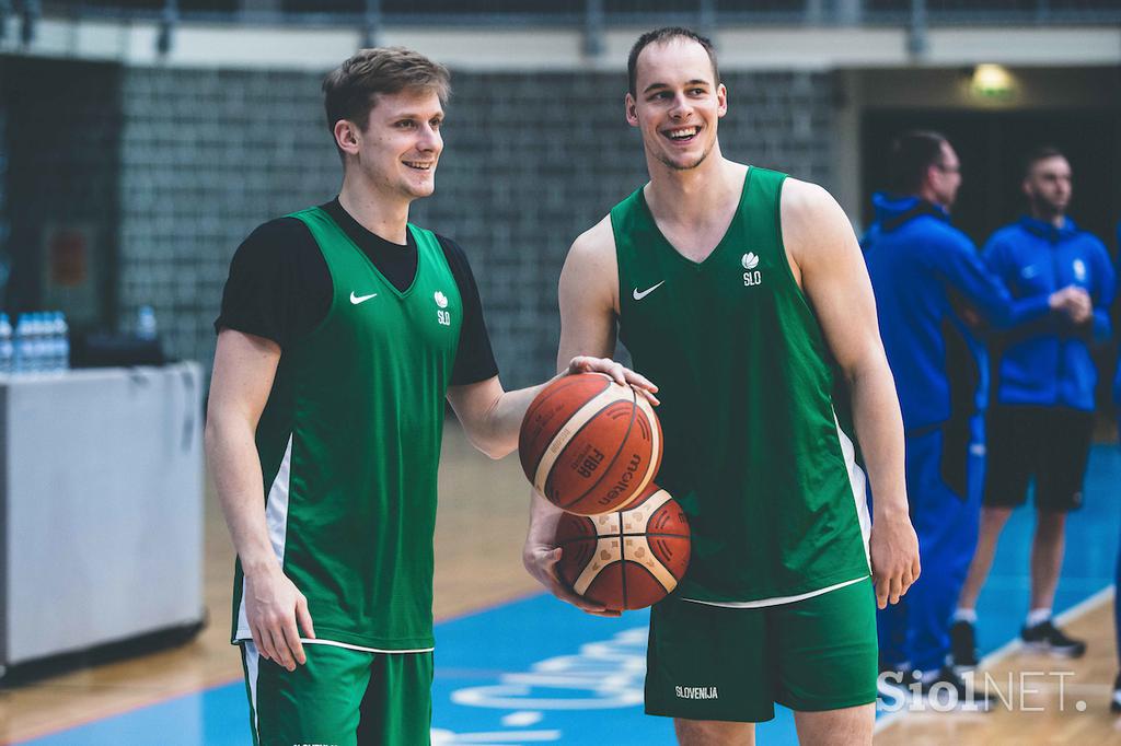 slovenska košarkarska reprezentanca trening