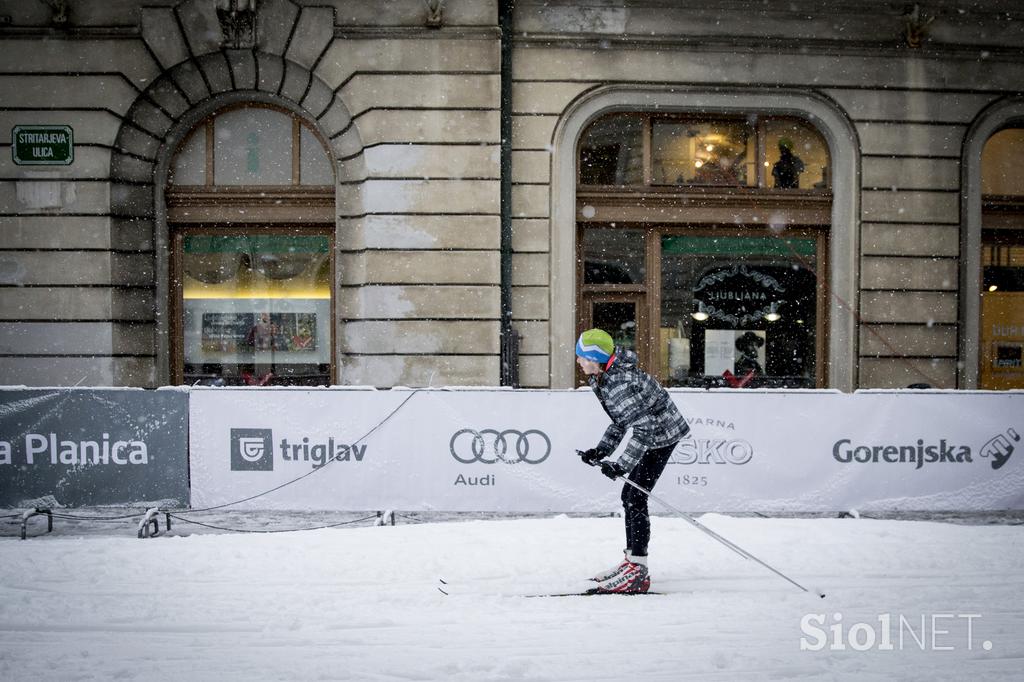 Planica v Ljubljani sneg