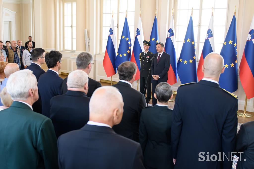 Sprejem za svojce padlih ter ranjenih v vojni za Slovenijo