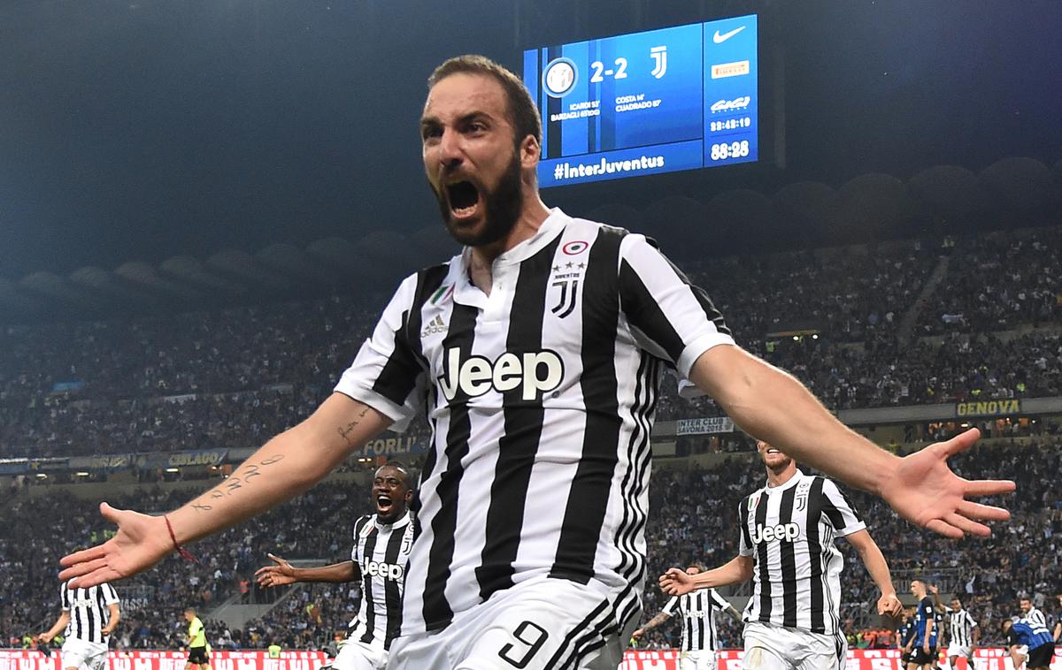 Higuain | Gonzalo Higuain je za Juventus v dveh letih zabil 55 golov v 105 nastopih na vseh tekmovanjih. Pred tem je za Napoli na 147 tekmah dosegel 92 golov. | Foto Reuters