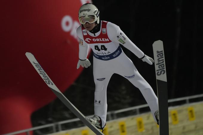 Anže Lanišek je v finalu zdrsnil na deveto mesto. | Foto: Guliverimage