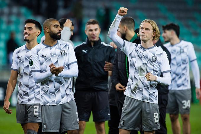 Olimpija je v prejšnji sezoni prvič nastopila v glavnem delu evropskega tekmovanja. V konferenčni ligi je osvojila šest točk. Doma je ugnala Klaksvik, v gosteh pa Slovan. | Foto: Grega Valančič/www.alesfevzer.com