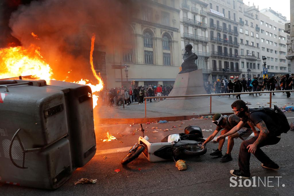 Protesti v Barceloni