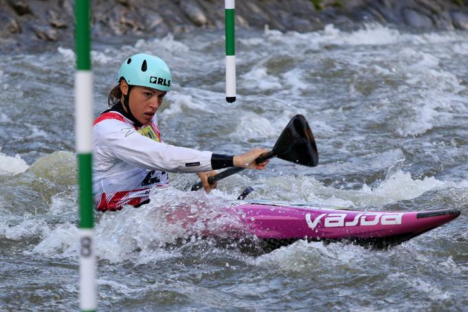 Najvišjo uvrstitev je dosegla Ajda Novak v konkurenci kajakašic, ki je zasedla 13. mesto.  | Foto: Nina Jelenc