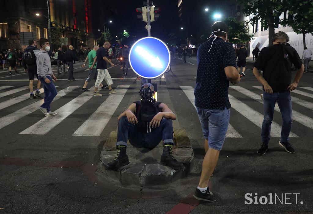 Protesti v Beogradu