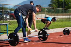 Slovenski skakalci trening Kranj