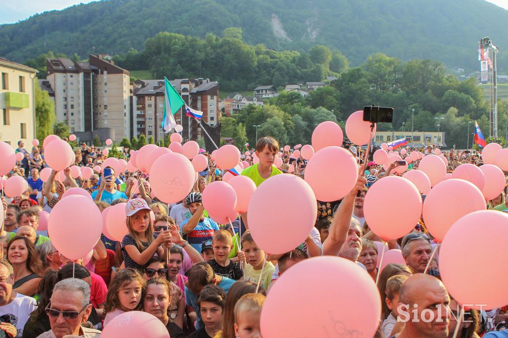 Sprejem za Primoža Rogliča v Zagorju