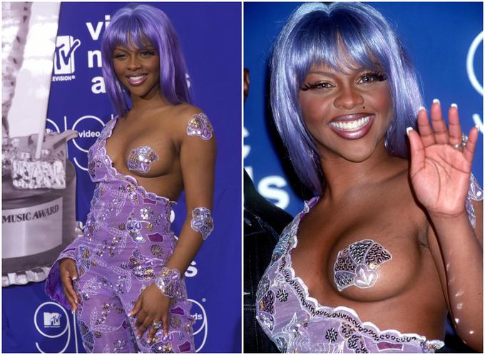 .... in Lil' Kim na podelitvi MTV-jevih nagrad leta 1999. | Foto: Getty Images