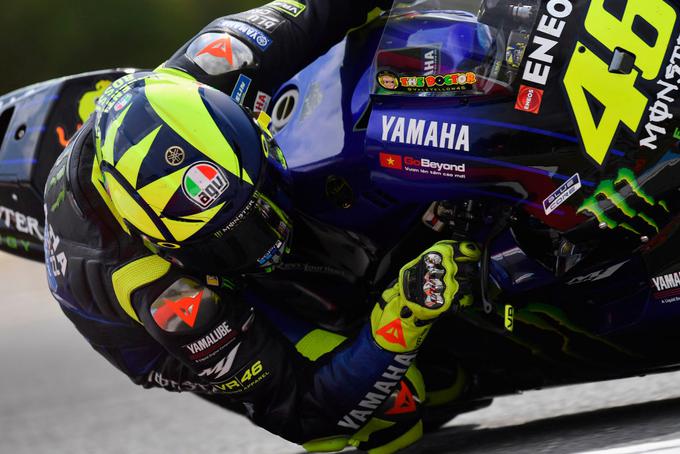 Valentino Rossi je na uvodnih dveh treningih v Brnu zasedel deseto in deveto mesto. | Foto: Gulliver/Getty Images