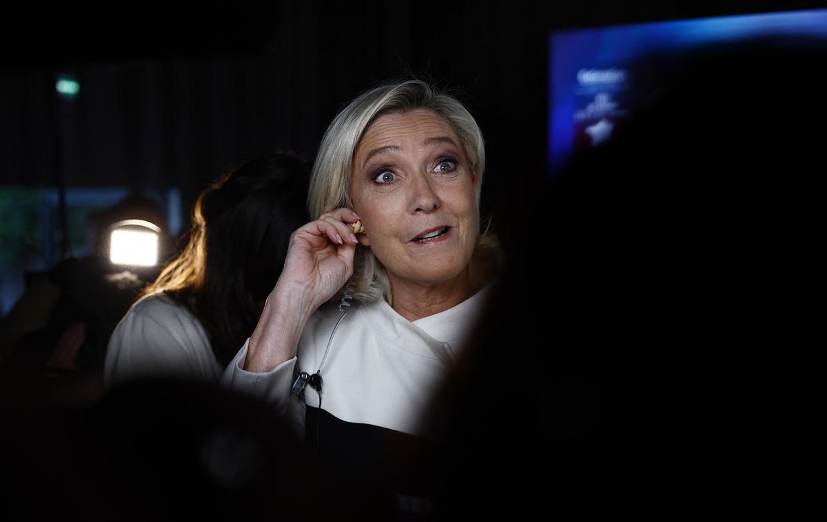 Marine Le Pen, francoska političarka | Skrajno desni Nacionalni zbor Marine Le Pen naj bi po projekcijah osvojil šele tretje mesto. | Foto Guliverimage