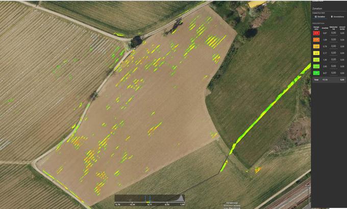 Primer posnetka in analize podatkov iz brezpilotnega letalnika | Foto: Dronetech Austria