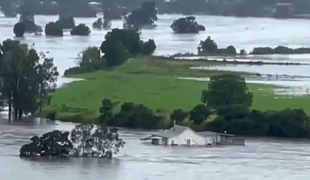 Narasle vode mlademu paru na poročni dan odnesle hišo #video