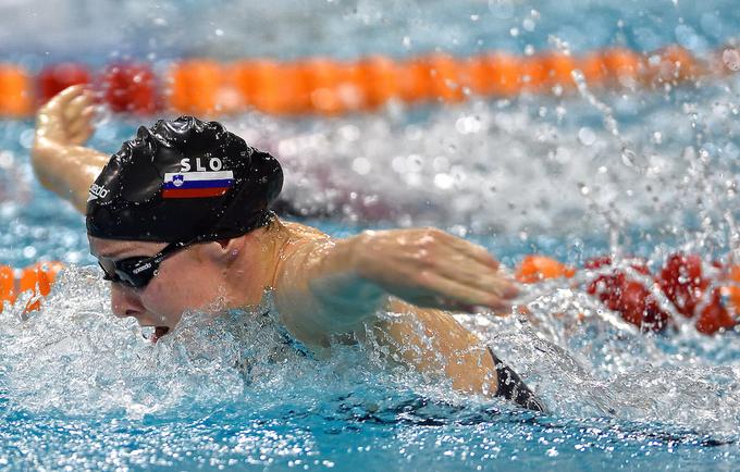  Izkušena radovljiška olimpijka Anja Klinar je zanesljivo opravila s konkurenco na 200 m delfin. | Foto: Sportida