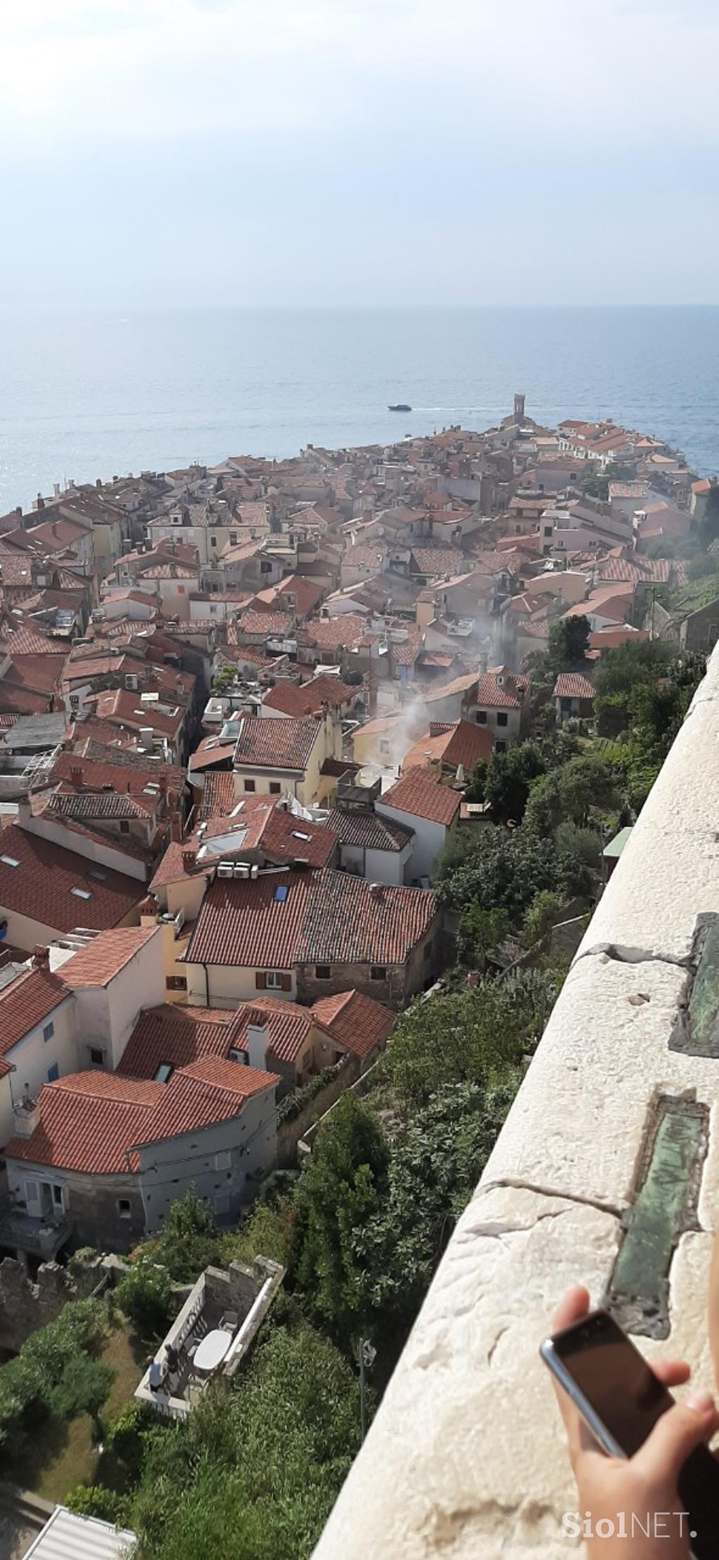 požar Piran