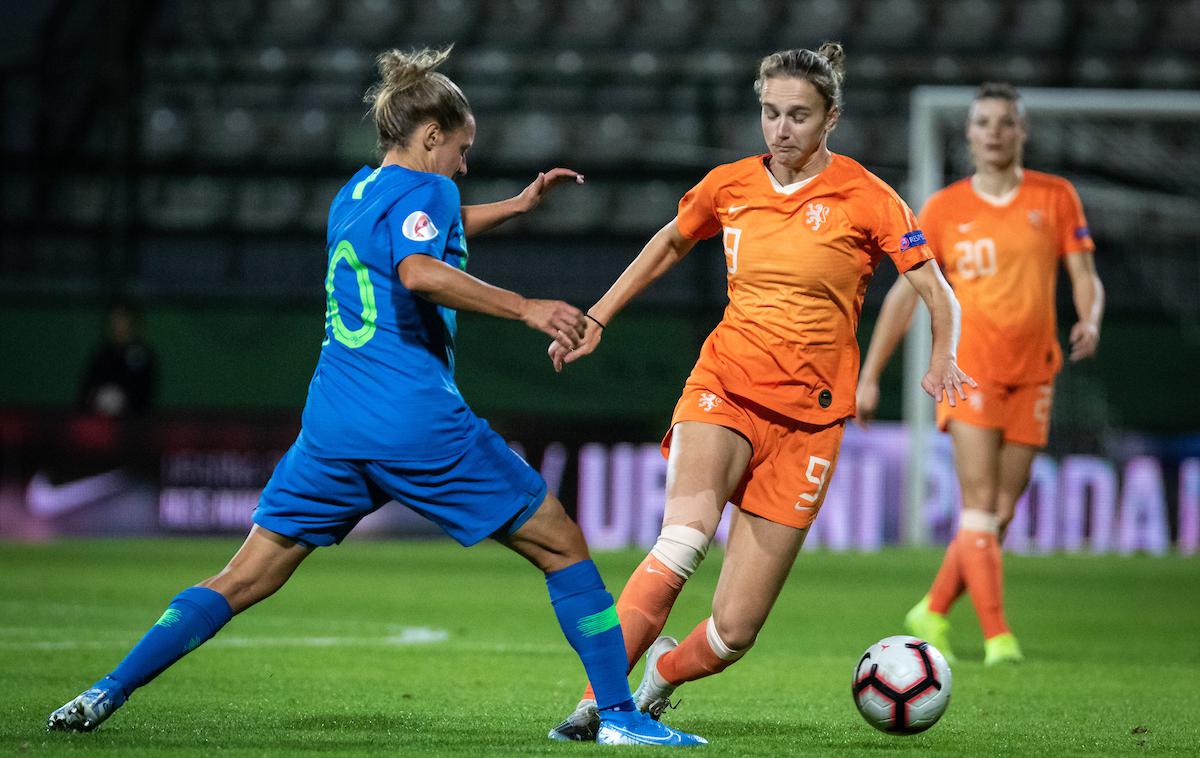 Dominika Čonč | Slovenska reprezentantka Dominika Čonč si želi še boljše promocije reprezentančnih tekem ženske izbrane vrste. | Foto Blaž Weindorfer/Sportida