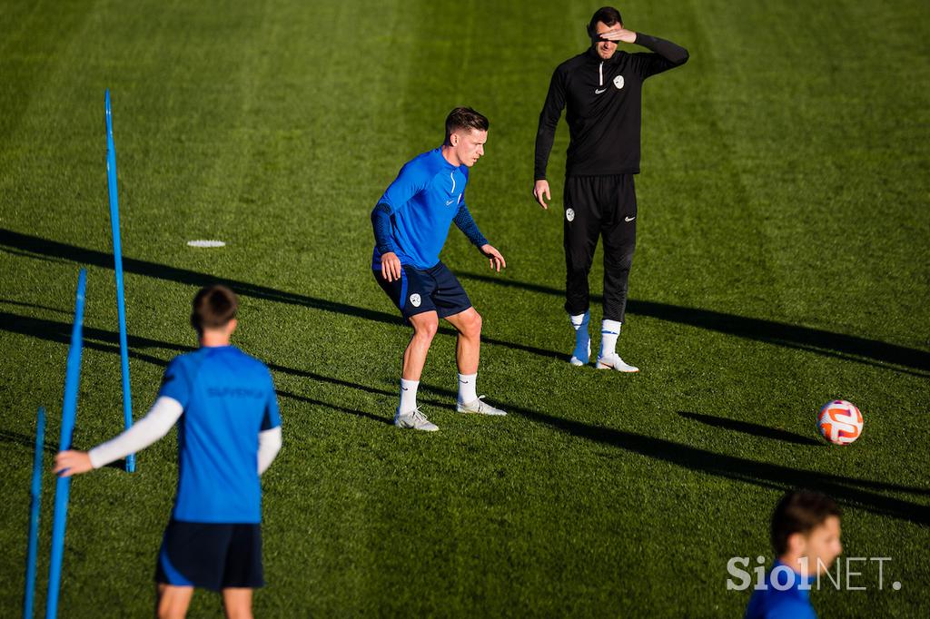 Slovenska nogometna reprezentanca trening