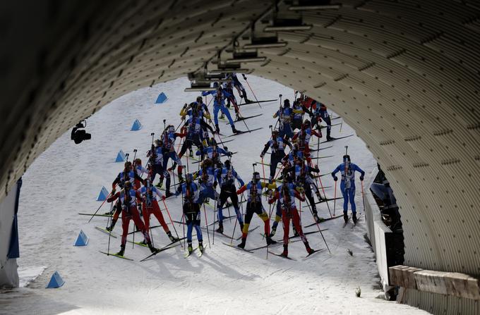 Začetek tekme s skupinskim štartom. | Foto: Reuters