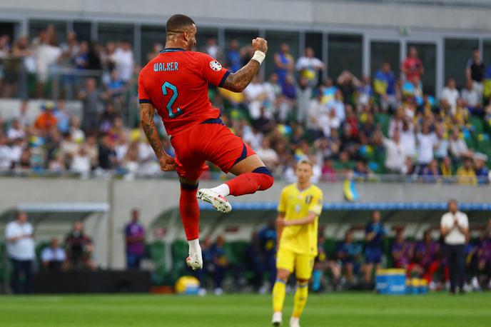 Kyle Walker | Kyle Walker je v 41. minuti srečanja na Poljskem poskrbel za izenačenje. To je bil njegov reprezentančni prvenec v 77. nastopu! | Foto Reuters