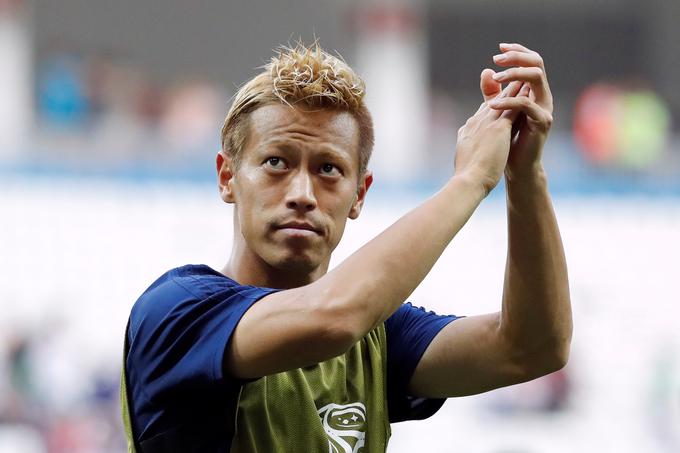 Japonski zvezdnik, edini Japonec, ki je zadel na treh zaporednih svetovnih prvenstvih, Keisuke Honda bo v prihodnje če še navijač Japonske. | Foto: Reuters