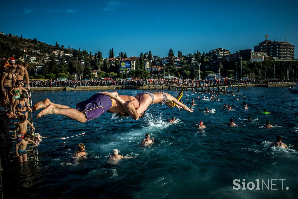 Novoletni skok v morje Portorož