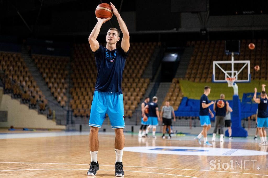 slovenska košarkarska reprezentanca trening