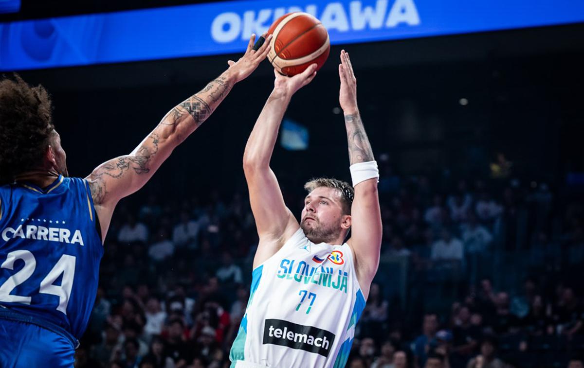 slovenska košarkarska reprezentanca Slovenija : Venezuela SP 2023 Luka Dončić | Luka Dončić je ob zmagi Slovenije dosegel 37 točk. | Foto FIBA