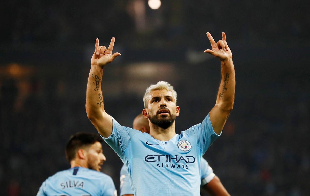 Sergio Agüero | Tako kot ničkolikokrat do zdaj je Manchester Cityju zmago prinesel Sergio Agüero. | Foto Reuters