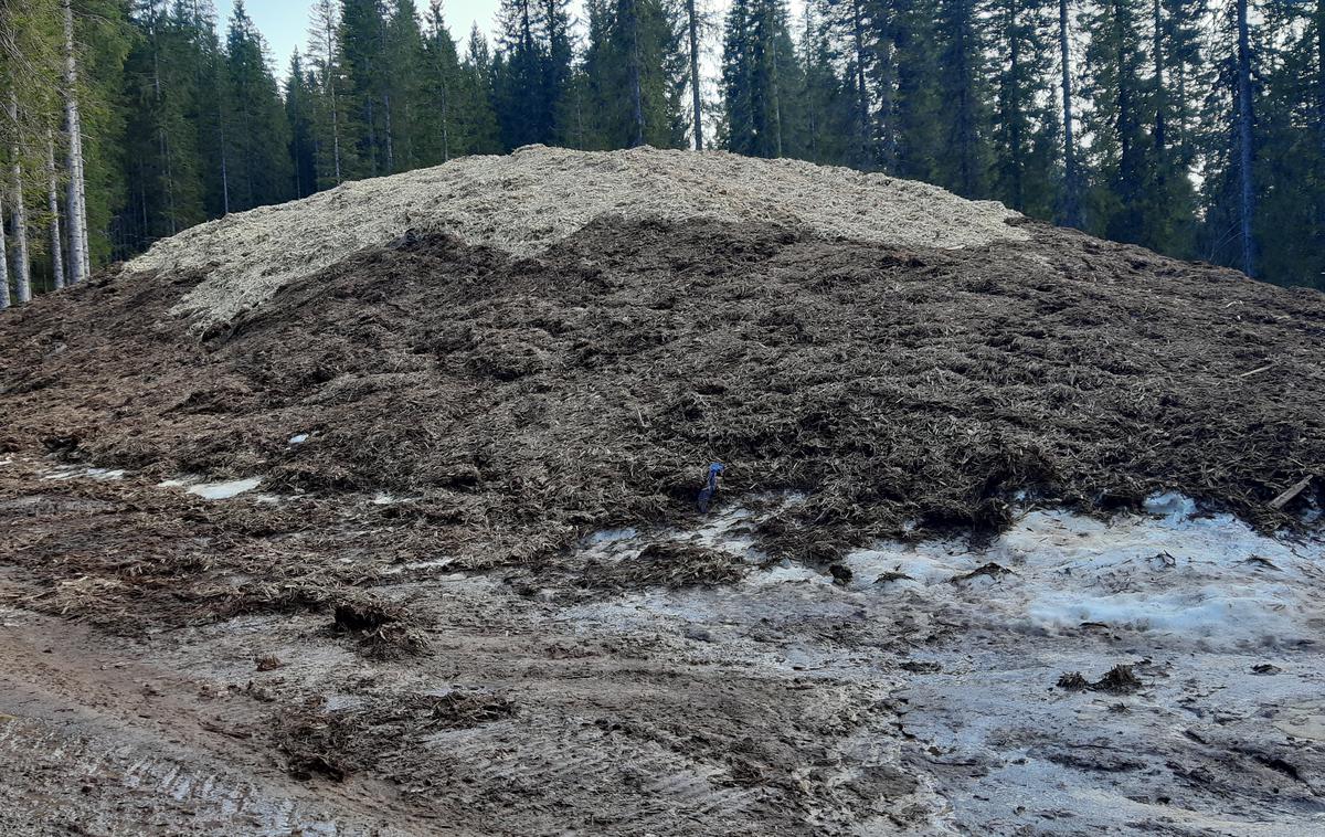 Pokljuka - spravilo snega za SP | Na Pokljuki so za prihodnjo zimo shranili 19 tisoč kubičnih metrov snega. | Foto ŠD Pokljuka