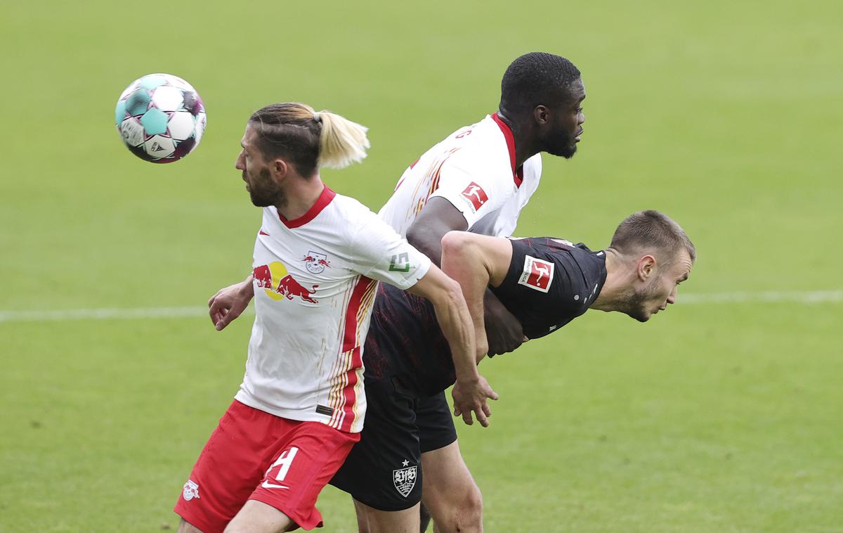 Kevin Kampl | Kevin Kampl se je z Leipzigom veselil zmage nad Stuttgartom. Rdeči biki za vodilnim Bayernom zaostajajo za sedem točk. | Foto Guliverimage