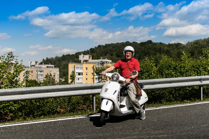 Vijuganje do gradu mu ni delalo težav. Uroš Trampuš se je vrnil v svojo mladost. | Foto: Klemen Korenjak